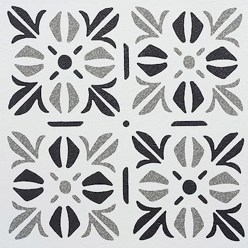 d-c-fix 11er Pack selbstklebende Bodenfliesen Cubia Pattern - Vinylboden PVC Bodenbelag Klebefliesen Boden Fliesenfolie Vinyl Fliesen Küche Bad Flur 30x30 cm von d-c-fix