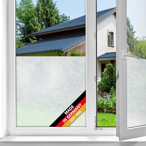 d-c-fix Fensterfolie Reispapier Milchglas statisch selbsthaftend Premium 90 cm x 1,5 m - Milchglasfolie blickdichte Sichtschutzfolie mit UV-Schutz - Sichtschutz für Fenster Folie Klebefolie d-c-fix Fensterfolie Reispapier Milchglas statisch selbsthaftend Premium 90 cm x 1,5 m - Milchglasfolie blickdichte Sichtschutzfolie mit UV-Schutz - Sichtschutz für Fenster Folie Klebefolie von d-c-fix