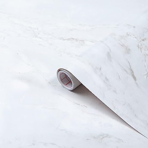 d-c-fix Klebefolie Marmor-Optik Romeo matt white selbstklebende Folie wasserdicht realistische Deko für Möbel, Tisch, Schrank, Tür, Küchenfronten Möbelfolie Dekofolie Tapete 90 cm x 2,1 m von d-c-fix