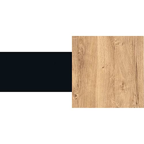 d-c-fix Selbstklebende Designfolie Dekofolie Möbelfolie Uni seidenmatt schwarz 45 x 200 cm & Dekofolie Ribbeck Oak Eiche 45 x 200 cm von d-c-fix