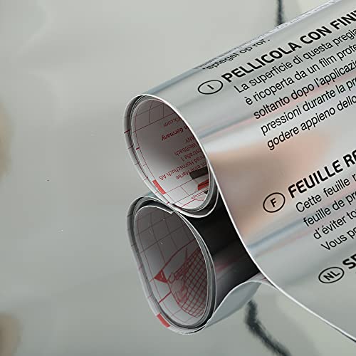 d-c-fix Spiegelfolie selbstklebend 45 cm x 1,5 m - Klebefolie Spiegel-Ersatz Möbelfolie Deko-Folie für Tür, Möbel & Schranktüren Schrank Klebespiegel Türspiegel dekorativ zum aufkleben von d-c-fix