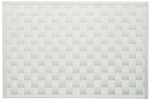 d-c-fix Tischset Savannah Bast Weiß - abwaschbare Unterlage für Küche & Esstisch - Platzset Platzdeckchen Teller Platzdecke Tisch-Untersetzer Set - 30 cm x 43 cm eckig von d-c-fix