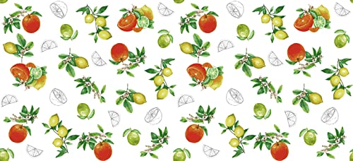 d-c-fix Wachstuchtischdecke – Manhattan Citronella (150 x 220 cm) – Tischtuch im Vintage-Stil für den Küchen-, Ess- oder Gartentisch – lebensmittelecht, abwaschbar & wasserdicht von d-c-fix