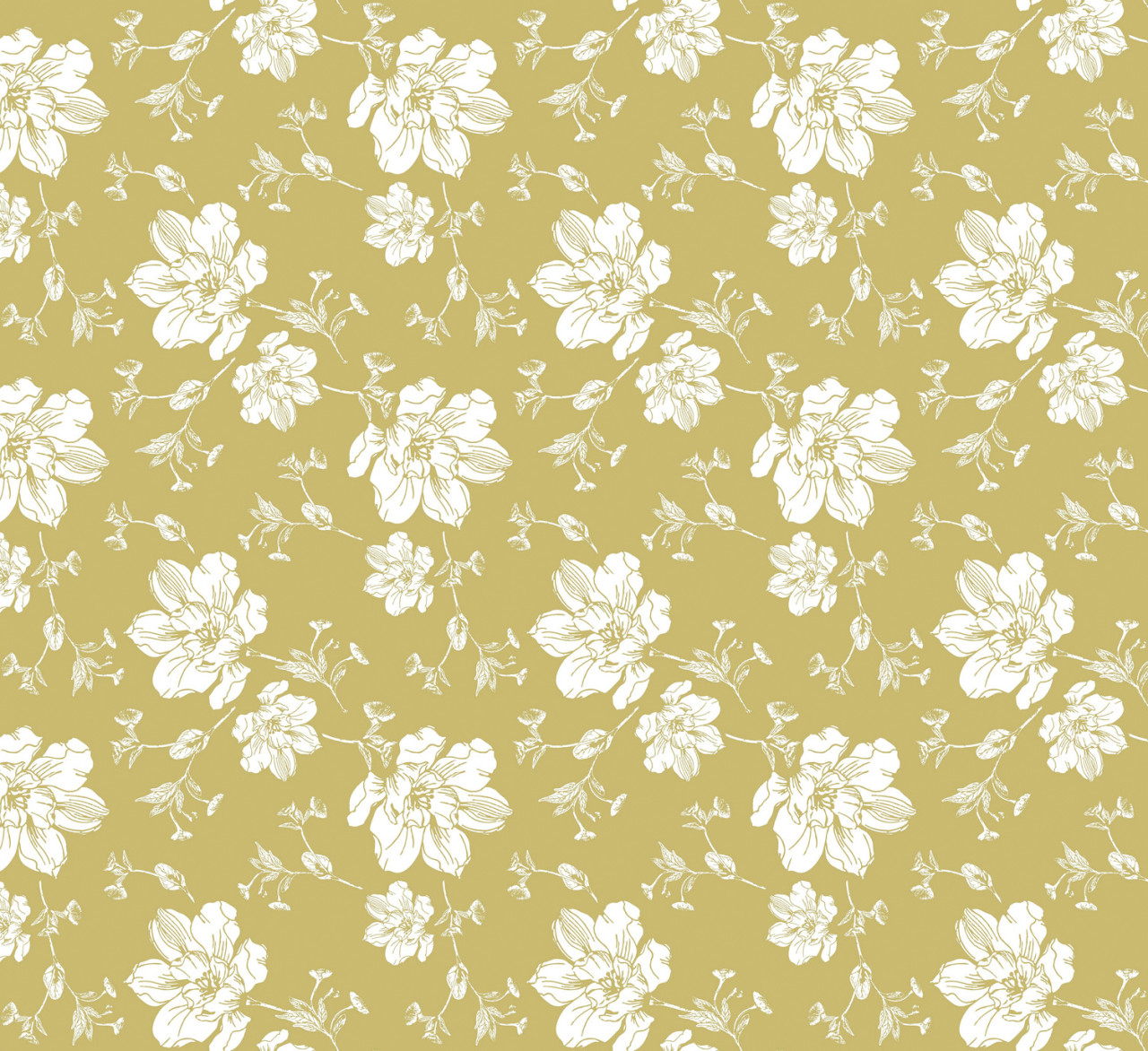 d-c-fix Tischdecke Noblessa yellow Blossom Ø 140 cm von d-c-fix