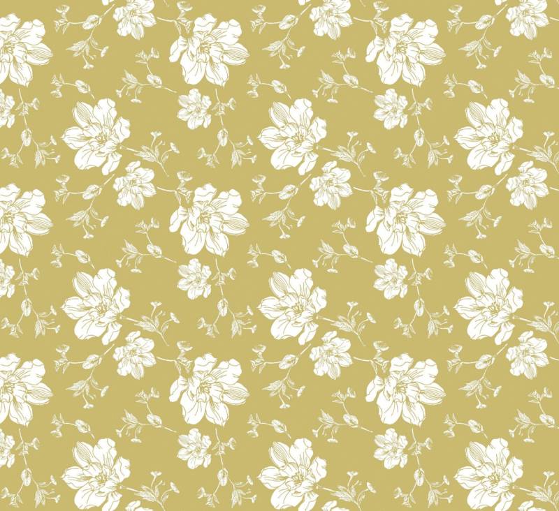 d-c-fix Tischdecke Noblessa yellow Blossom Ø 140 cm von d-c-fix