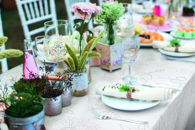 d-c-fix Tischdecke d-c-table® Tischdecke Manhattan Palmas 130 x 160 von d-c-fix