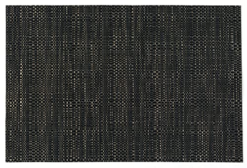 d-c-fix Tischset Catania Struktura schwarz - abwaschbare Unterlage für Küche & Esstisch - Platzset Platzdeckchen Teller Platzdecke Tisch-Untersetzer Set - 30 cm x 45 cm eckig von d-c-fix
