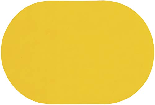 d-c-fix Tischset Colora Uni gelb - abwaschbare Unterlage für Küche & Esstisch - Platzset Platzdeckchen Teller Platzdecke Tisch-Untersetzer Set - 30 cm x 45 cm eckig von d-c-fix