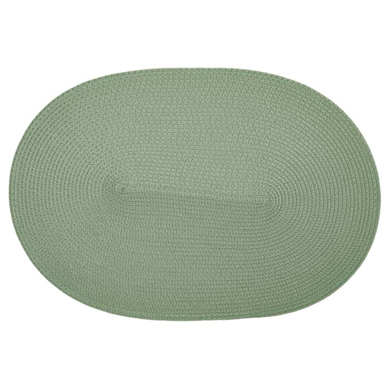 d-c-fix Tischset PVC-frei salbeigrün strukturiert oval 29 x 44 cm von d-c-fix