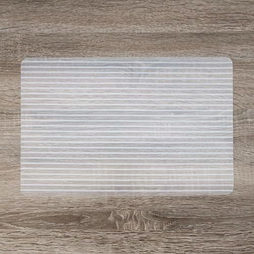 d-c-fix Tischset Rio Ben weiss transparent - abwaschbare Unterlage für Küche & Esstisch - Platzset Platzdeckchen Teller Platzdecke Tisch-Untersetzer Set - 29 cm x 44 cm eckig von d-c-fix