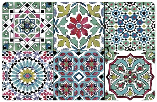 d-c-fix Tischset Rio Faroso - abwaschbare Unterlage für Küche & Esstisch - Platzset Platzdeckchen Teller Platzdecke Tisch-Untersetzer Set - 29 cm x 44 cm eckig von d-c-fix