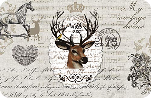 d-c-fix Tischset Rio Wild Deer - abwaschbare Unterlage für Küche & Esstisch - Platzset Platzdeckchen Teller Platzdecke Tisch-Untersetzer Set - 29 cm x 44 cm eckig von d-c-fix