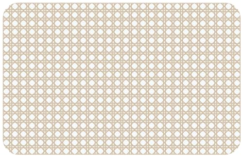 d-c-fix Tischset Rio Woven Cane - abwaschbare Unterlage für Küche & Esstisch - Platzset Platzdeckchen Teller Platzdecke Tisch-Untersetzer Set - 29 cm x 44 cm eckig von d-c-fix