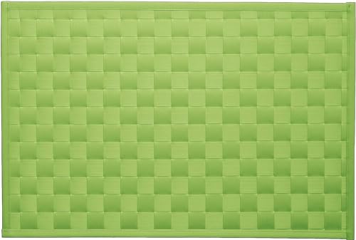 d-c-fix Tischset Savannah Bast Limone - abwaschbare Unterlage für Küche & Esstisch - Platzset Platzdeckchen Teller Platzdecke Tisch-Untersetzer Set - 30 cm x 43 cm eckig von d-c-fix