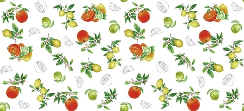 d-c-fix Wachstuchtischdecke – Manhattan Citronella (110 x 140 cm) – Tischtuch im Vintage-Stil für den Küchen-, Ess- oder Gartentisch – lebensmittelecht, abwaschbar & wasserdicht von d-c-fix