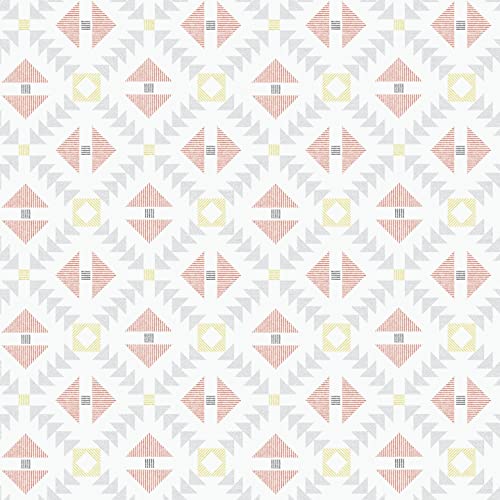 d-c-fix Wachstuchtischdecke Manhattan Folkia mango - abwaschbar wasserdicht - In- & Outdoor - PVC Vinyl Wachstuch Plastik-Tischdecke Wachstischdecke Tischtuch - 150 cm rund von d-c-fix