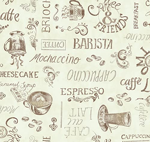 d-c-fix Wachstuchtischdecke – Manhattan Ristretto creme (130 x 160 cm) – Tischtuch im Vintage-Stil für den Küchen-, Ess- oder Gartentisch – lebensmittelecht, abwaschbar & wasserdicht von d-c-fix