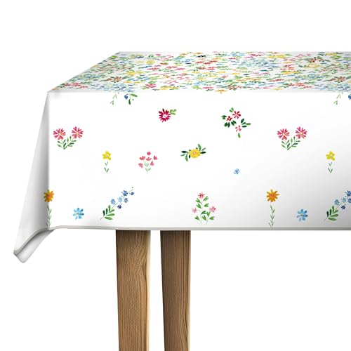 d-c-fix Wachstuchtischdecke Monte Carlo Liliana - abwaschbar wasserdicht - In- & Outdoor - PVC Vinyl Wachstuch Plastik-Tischdecke Wachstischdecke Tischtuch - 150 cm rund von d-c-fix