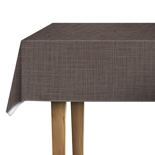 d-c-fix Wachstuchtischdecke – Monte Carlo Sharon marone (150 x 220 cm) – Tischtuch im Vintage-Stil für den Küchen-, Ess- oder Gartentisch – lebensmittelecht, abwaschbar & wasserdicht von d-c-fix