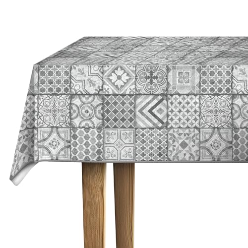 d-c-fix Wachstuchtischdecke – Manhattan Visbi (110 x 140 cm) – Tischtuch im Vintage-Stil für den Küchen-, Ess- oder Gartentisch – lebensmittelecht, abwaschbar & wasserdicht von d-c-fix