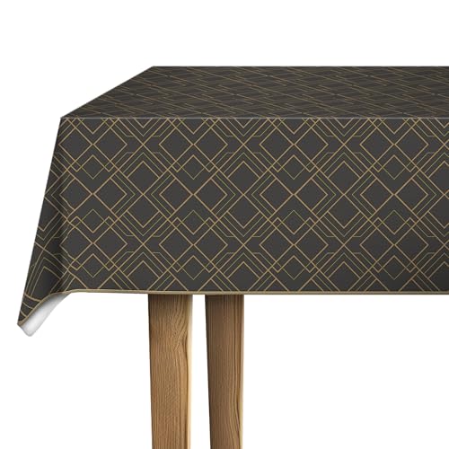 d-c-fix Wachstuchtischdecke – Monte Carlo Linas 150 cm rund – Tischtuch für den Küchen-, Ess- oder Gartentisch – lebensmittelecht, abwaschbar & wasserdicht von d-c-fix