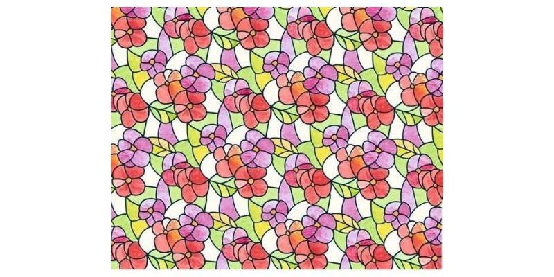 d-c-fix Wandfolie d-c-fix Static Lisboa 45 cm x 1,5 m, Blumen von d-c-fix