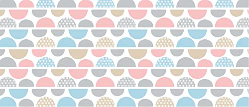 d-c-fix Wachstuchtischdecke PVC-free Fancy Circles - abwaschbar wasserdicht - In- & Outdoor - Wachstuch Plastik-Tischdecke Wachstischdecke Tischtuch - 140 cm x 180 cm eckig von d-c-fix