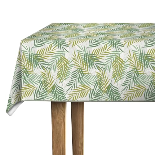 d-c-fix Wachstuchtischdecke PVC-free Rain Forest - abwaschbar wasserdicht - In- & Outdoor - Wachstuch Plastik-Tischdecke Wachstischdecke Tischtuch - 140 cm rund von d-c-fix