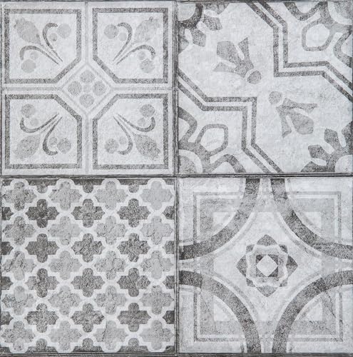 d-c-fix 11er Pack selbstklebende Bodenfliesen Moroccan Style - Vinylboden PVC Bodenbelag Klebefliesen Boden Fliesenfolie Vinyl Fliesen Küche Bad Flur 30,5 x 30,5 cm von d-c-fix