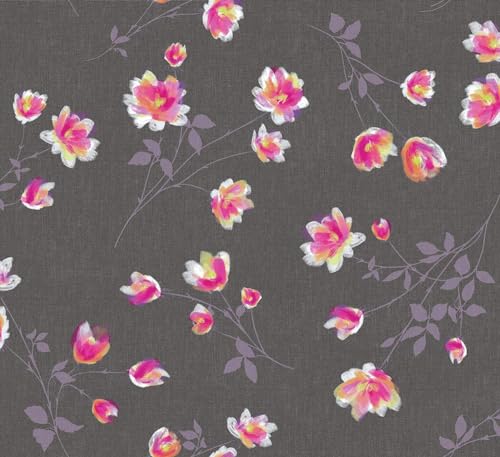 d-c-fix Wachstuchtischdecke – Monte Carlo Cheryl anthrazit 110 cm x 140 cm eckig – Tischtuch für den Küchen-, Ess- oder Gartentisch – lebensmittelecht, abwaschbar & wasserdicht von d-c-fix