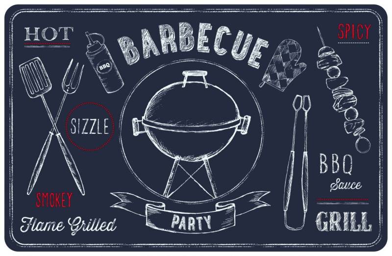d-c-table® Tischset Rio Barbecue 44 x 29 cm, schiefer von d-c-fix