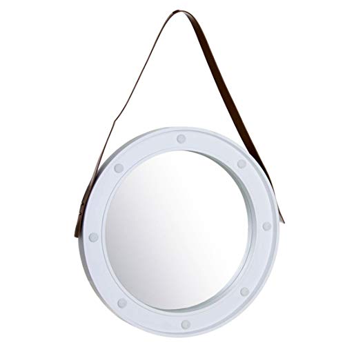 Dcasa Runder Rahmen mit LEDs, Wandspiegel, Möbel, Aufkleber, Heimdekoration, Uni, Erwachsene, Farbe von Dcasa