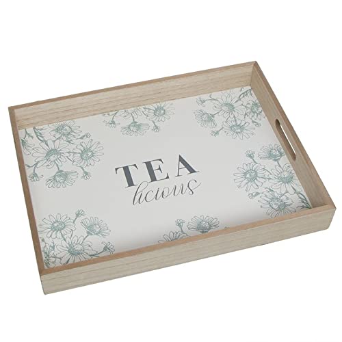 Tablett aus Holz Tea Time von d'casa