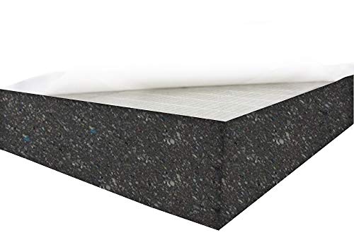 Dibapur® Verbundschaumstoff SELBSTKLEBEND - (Ca.50x50x3 cm) - RG140 - Akustik Schaumstoff Brandverhalten flammhemmend nach MVSS302 von +d