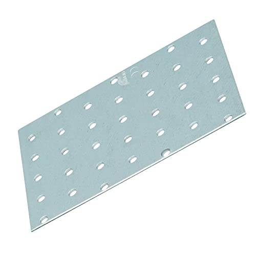 D2D | 1 Stück - Lochplatte - Größe: 100 x 140 mm - Stärke: 2 - Feuerverzinkt E-TA - EN 14545 - Verbindungsplatte - Lochblech - Knotenblech - Made in Germany von d2d-needs