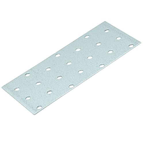 D2D | 1 Stück - Lochplatte - Größe: 60 x 140 mm - Stärke: 2 - Feuerverzinkt E-TA - EN 14545 - Verbindungsplatte - Lochblech - Knotenblech - Made in Germany von d2d-needs