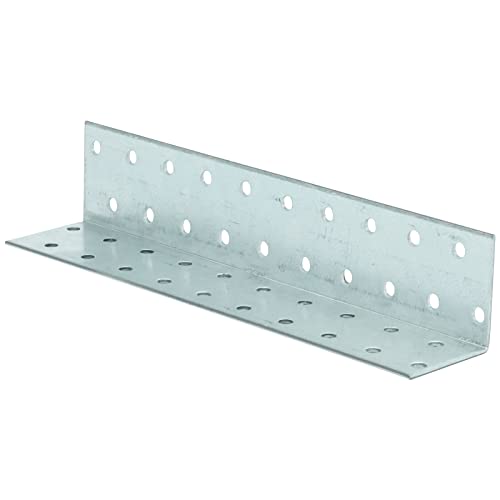 D2D | 1 Stück - Lochplattenwinkel - Größe: 40 x 40 x 200 - Stärke: 2 - Feuerverzinkt - Bauwinkel - Holzwinkel - Made in Germany D2D | 1 Stück - Lochplattenwinkel - Größe: 40 x 40 x 200 - Stärke: 2 - Feuerverzinkt - Bauwinkel - Holzwinkel - Made in Germany von d2d-needs