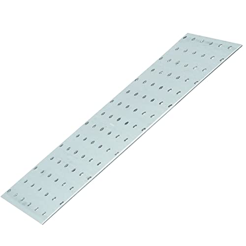 D2D | 10 Stück - Lochplatten - Größe: 120 x 300 mm - Stärke: 2 - Feuerverzinkt E-TA - EN 14545 - Verbindungsplatten - Lochblech - Knotenbleche - Made in Germany von d2d-needs