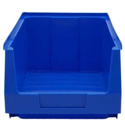 D2D | 10 Stück Sichtboxen Größe (L/B/H): 336 x 160 x 130 mm, Volumen 4,8l Polypropylen (PP) - Farbe: Blau - Stapelbares Schubfach Lagerbox von d2d-needs