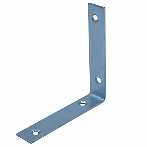 D2D | 12 Stück - Stuhlwinkel - Größe: 80 x 80 x 16 mm - Stärke: 2 - Blau verzinkt - Balkenwinkel - Möbelwinkel - Made in Germany von d2d-needs