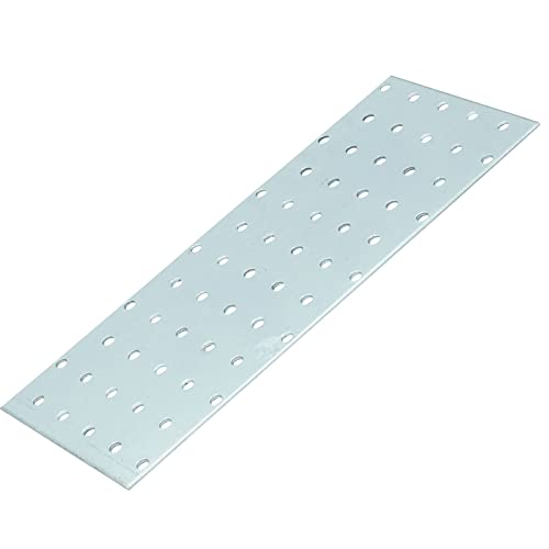 D2D | 2 Stück - Lochplatten - Größe: 100 x 240 mm - Stärke: 2 - Feuerverzinkt E-TA - EN 14545 - Verbindungsplatten - Lochblech - Knotenbleche - Made in Germany von d2d-needs