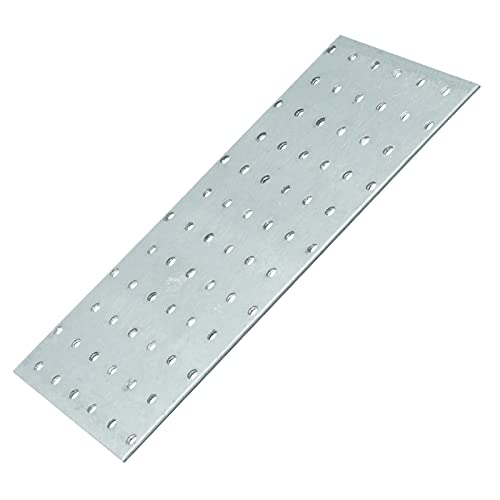 D2D | 2 Stück - Lochplatten - Größe: 120 x 240 mm - Stärke: 2 - Feuerverzinkt E-TA - EN 14545 - Verbindungsplatten - Lochblech - Knotenbleche - Made in Germany von d2d-needs