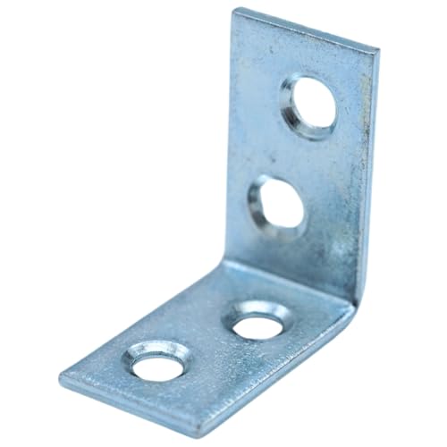 D2D | 20 Stück - Stuhlwinkel - Größe: 25 x 25 x 15 mm - Stärke: 2 - Blau verzinkt - Balkenwinkel - Möbelwinkel - Made in Germany von d2d-needs