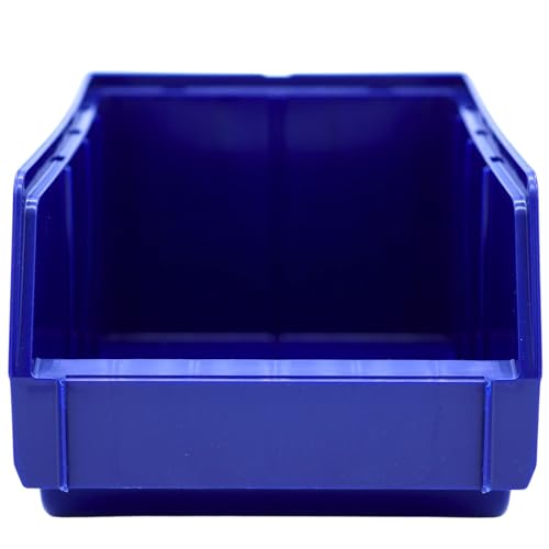 D2D | 24 Stück Sichtbox Größe (L/B/H): 335 x 209 x 152 mm, Polypropylen (PP) - B02 - Farbe: Blau - Stapelbares Schubfach Lagerbox von d2d-needs