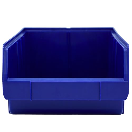 D2D | 24 Stück Sichtbox Größe (L/B/H): 489 x 304 x 185 mm, Polypropylen (PP) - B01 - Farbe: Blau - Stapelbares Schubfach Lagerbox von d2d-needs