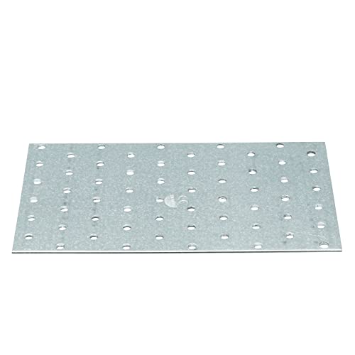 D2D | 4 Stück - Lochplatten - Größe: 120 x 200 mm - Stärke: 2 - Feuerverzinkt E-TA - EN 14545 - Verbindungsplatten - Lochblech - Knotenbleche - Made in Germany von d2d-needs