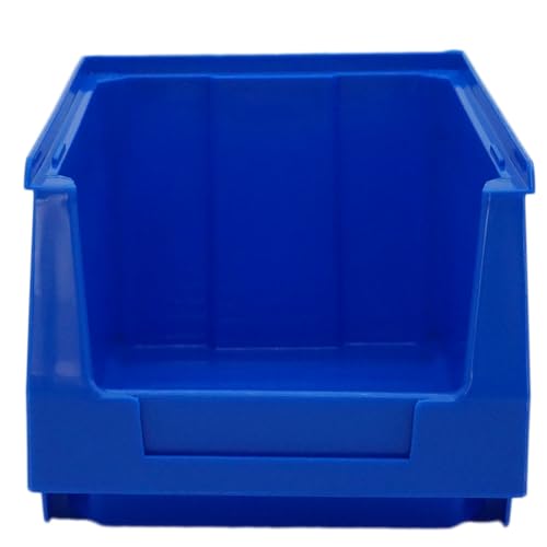 D2D | 4 Stück Sichtboxen Größe (L/B/H): 236 x 160 x 130 mm, Volumen 3,2l Polypropylen (PP) - Farbe: Blau - Stapelbares Schubfach Lagerbox von d2d-needs