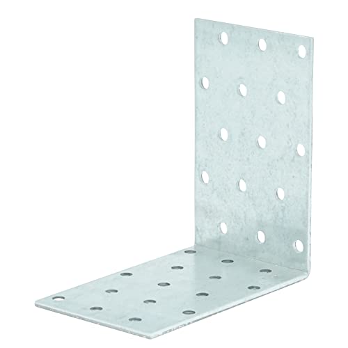 D2D | 50 Stück - Lochplattenwinkel - Größe: 100 x 100 x 60 - Stärke: 2,5 - Feuerverzinkt - Bauwinkel - Holzwinkel - Made in Germany von d2d-needs
