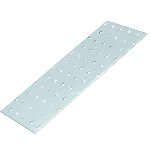 D2D | 8 Stück - Lochplatten - Größe: 100 x 240 mm - Stärke: 2 - Feuerverzinkt E-TA - EN 14545 - Verbindungsplatten - Lochblech - Knotenbleche - Made in Germany von d2d-needs