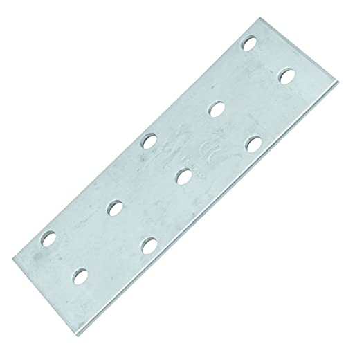 D2D | 8 Stück - Lochplatten - Größe: 40 x 100 mm - Stärke: 2 - Feuerverzinkt E-TA - EN 14545 - Verbindungsplatten - Lochblech - Knotenbleche - Made in Germany von d2d-needs